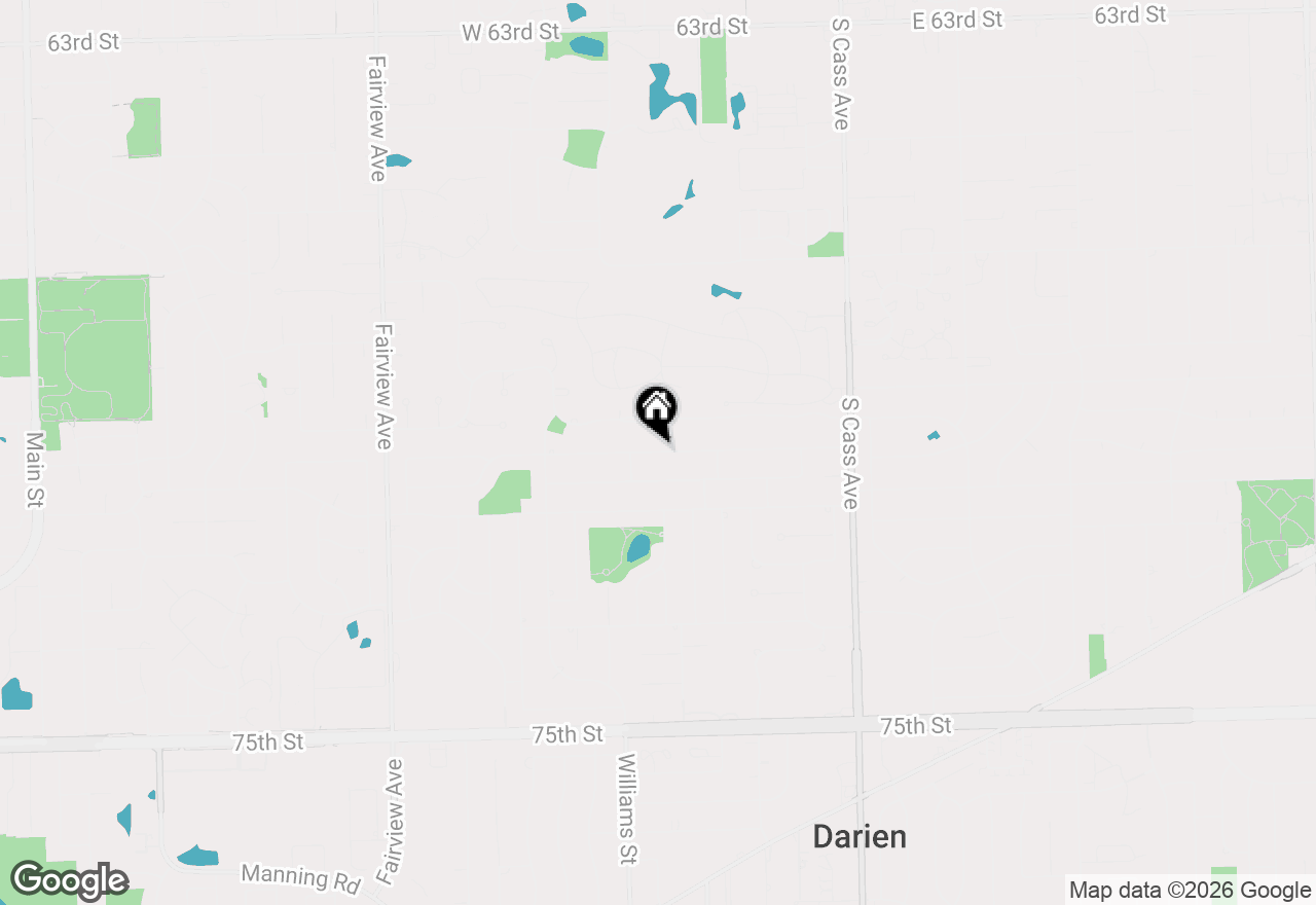 Map of 134 Holly Avenue, Darien, IL 60561