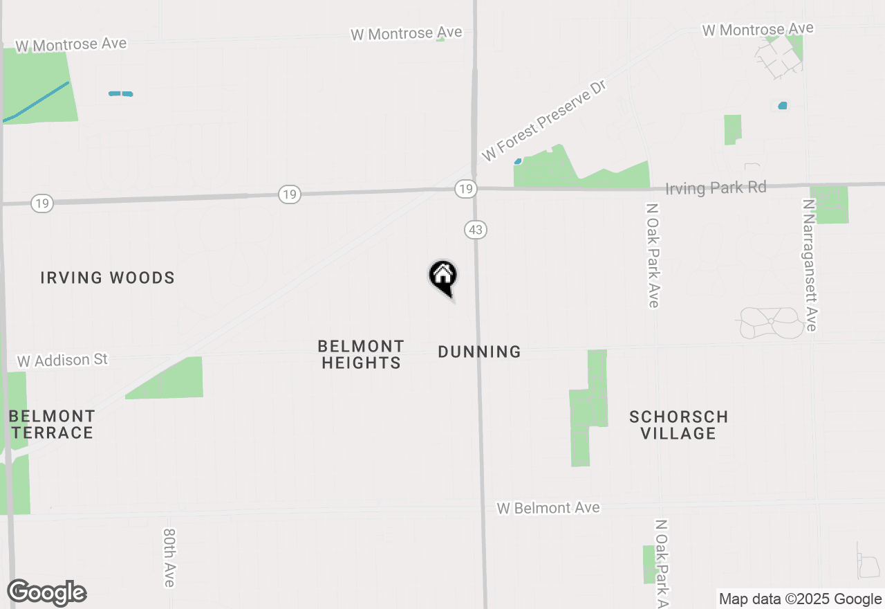 Map of 3721 N Octavia Avenue, Chicago, IL 60634