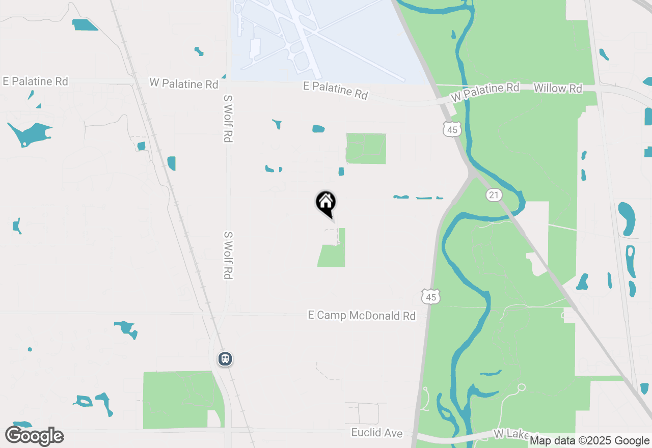 Map of 1811 N Aspen Drive, Mount Prospect, IL 60056