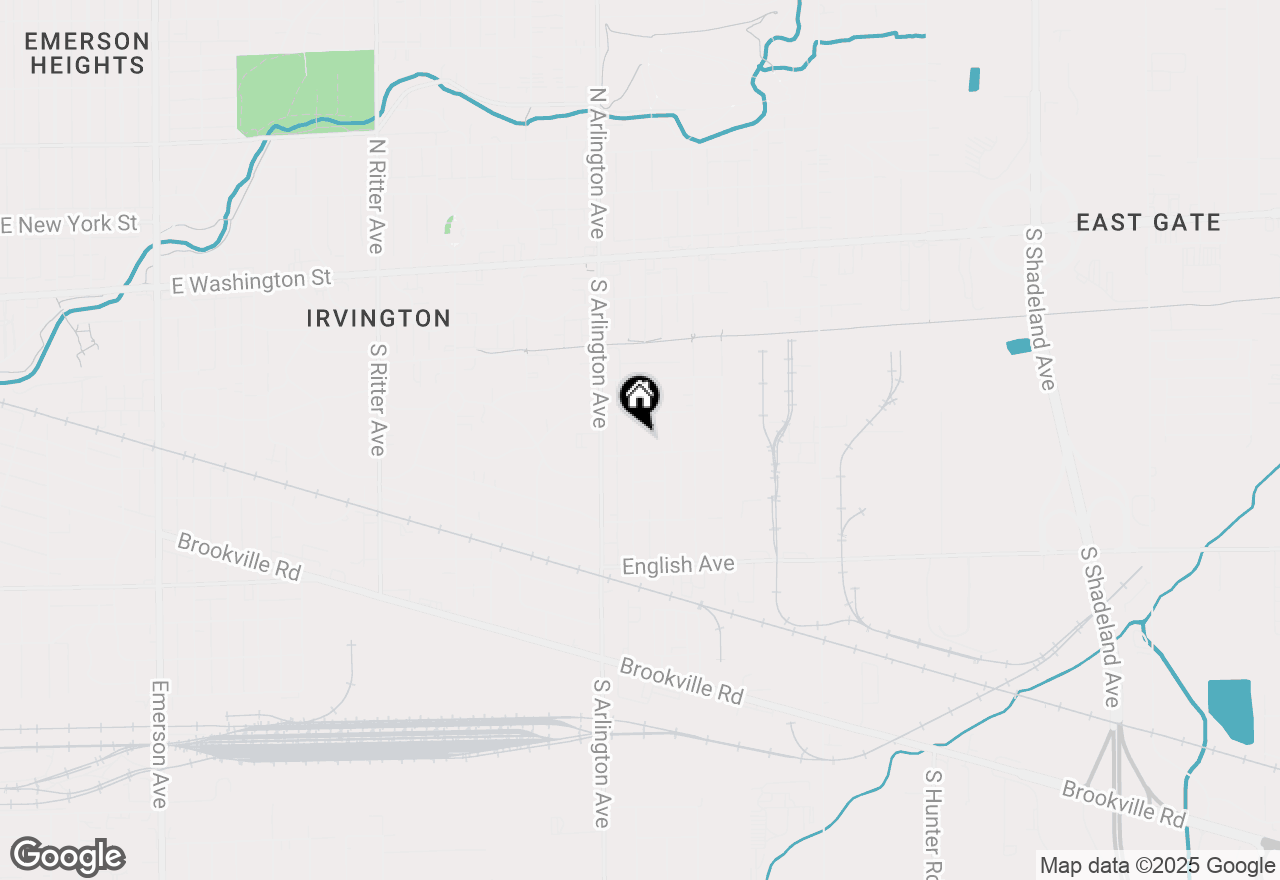 Map of 319 S Webster Avenue, Indianapolis, IN 46219