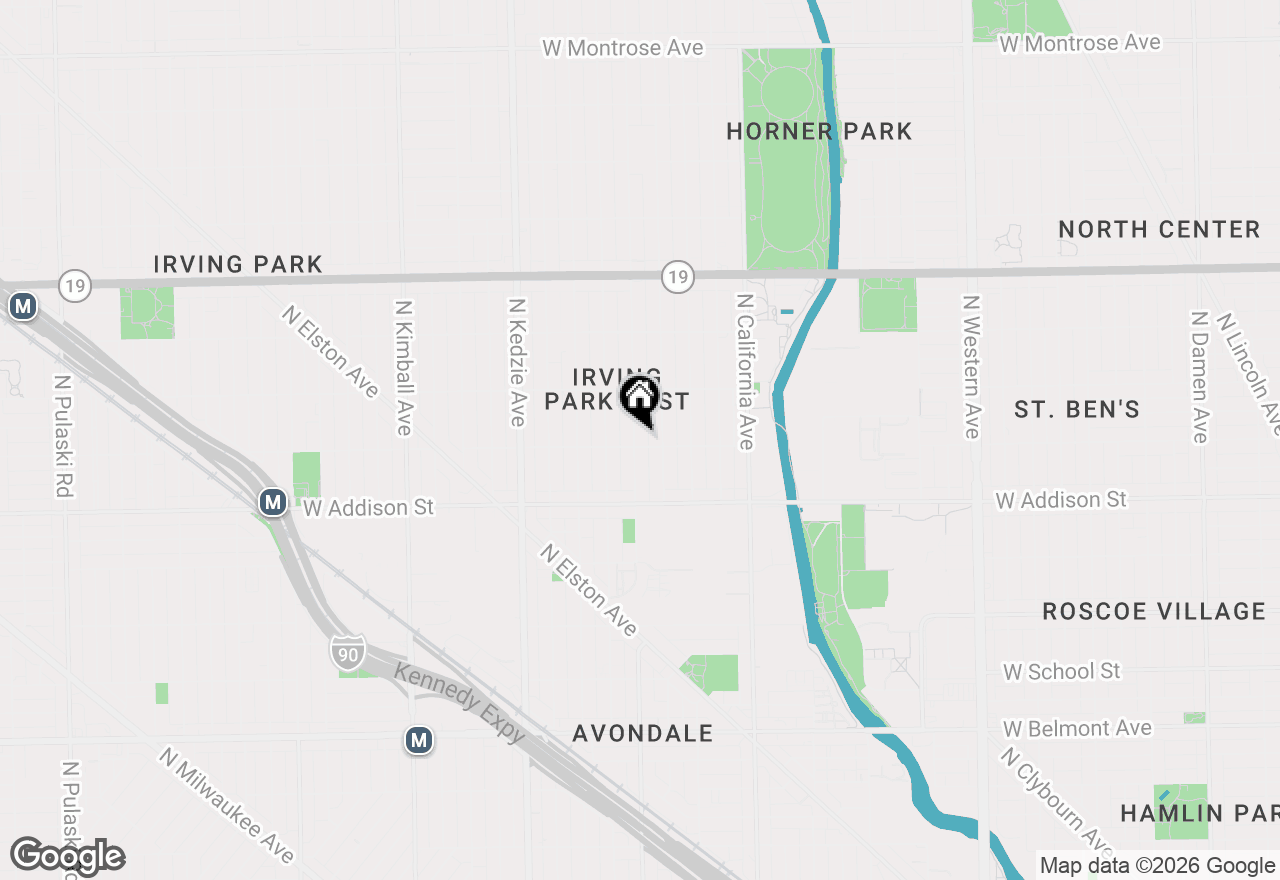 Map of 3707 N Sacramento Avenue #1, Chicago, IL 60618