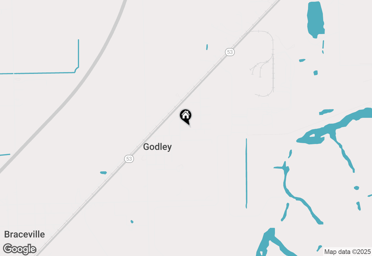 Map of 107 Blake Drive, Godley, IL 60407