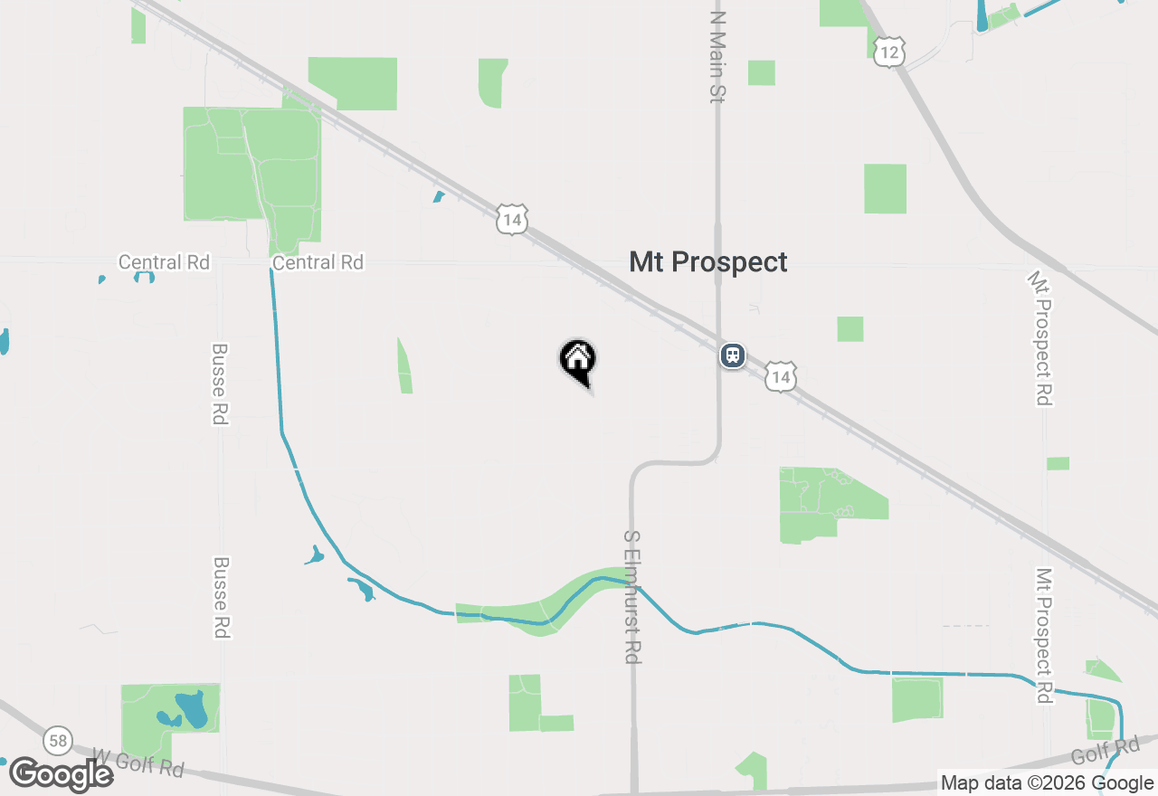 Map of 215 S Hi Lusi Avenue, Mount Prospect, IL 60056