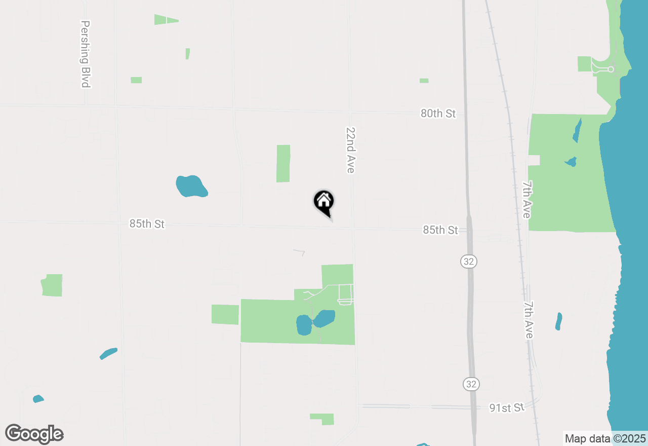 Map of 8425 25th Ave, Kenosha, WI 53143