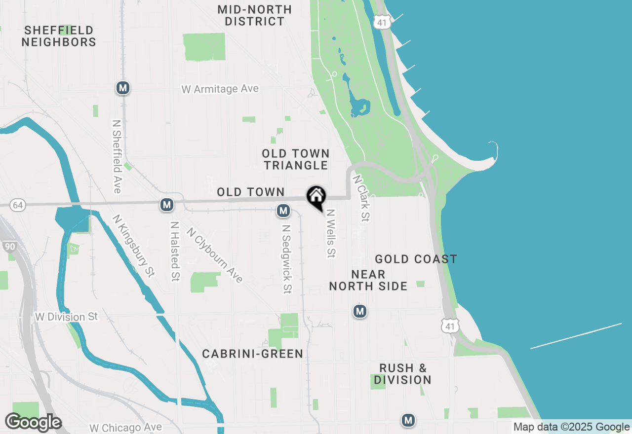 Map of 1516 N Wieland Street, Chicago, IL 60610