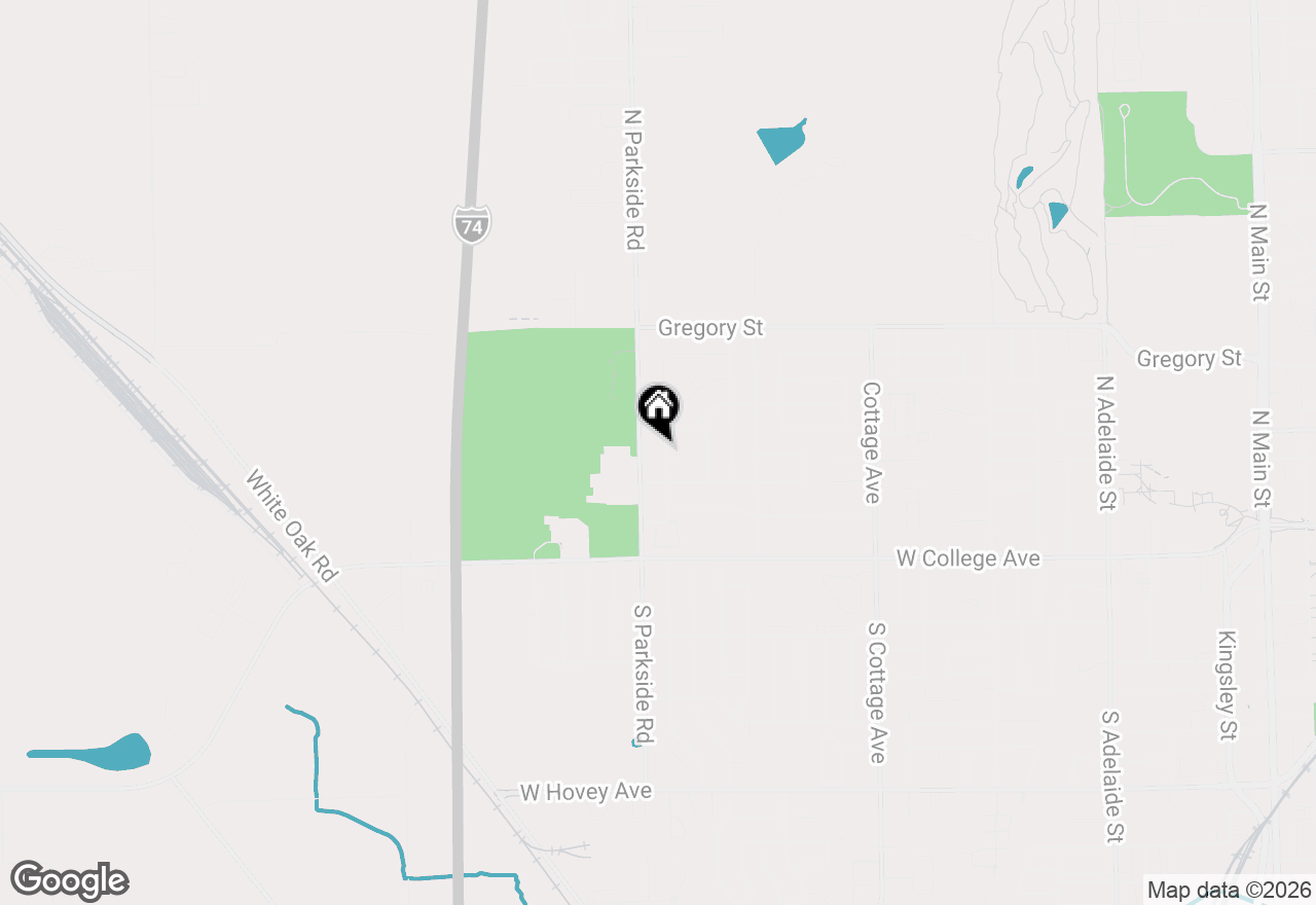 Map of 207 N Bone Drive, Normal, IL 61761