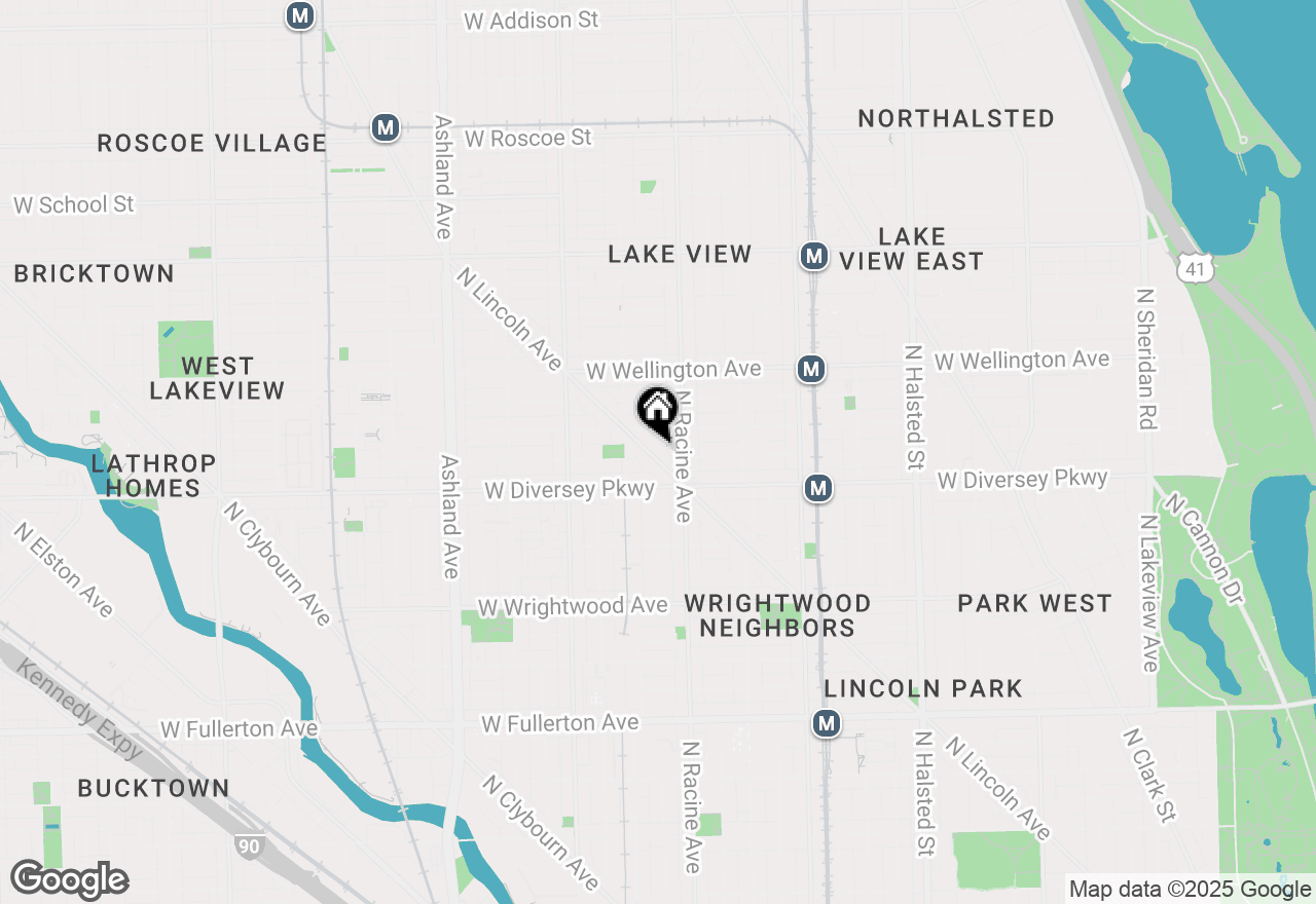 Map of 2843 N Lincoln Avenue #208, Chicago, IL 60657