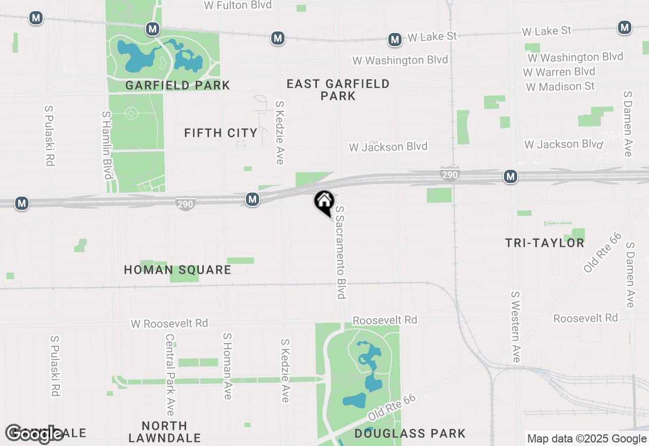 Map of 3035 W Flournoy Street, Chicago, IL 60612