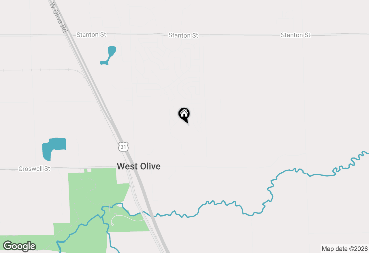 Map of 8783 Muirfield Drive, West Olive, MI 49460