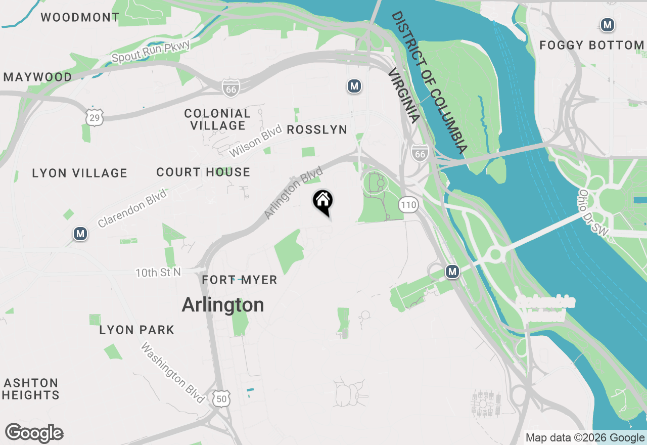 Map of 1400 12th Street N #2, Arlington, VA 22209