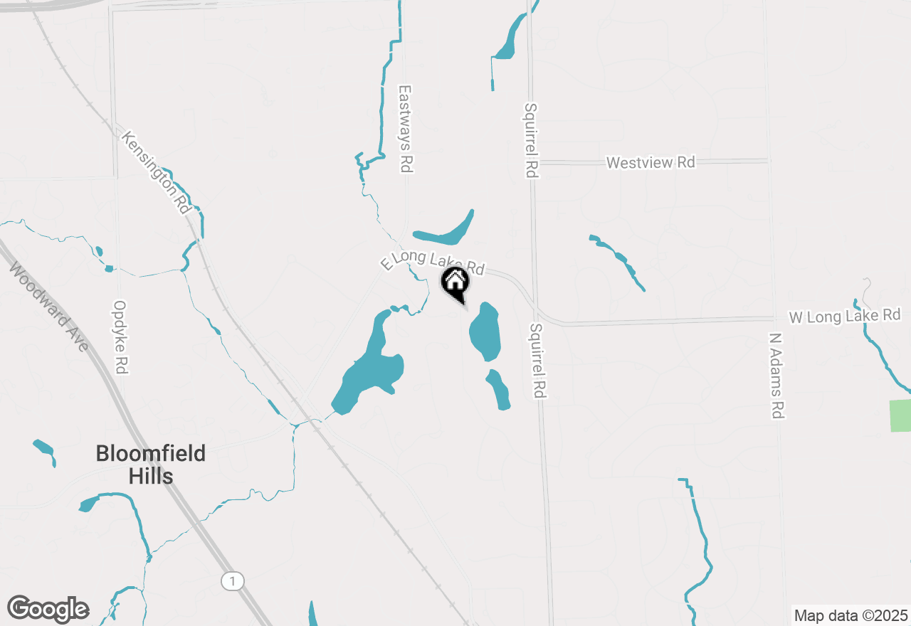 Map of 145 Bridgeview Drive, Bloomfield Hills, MI 48304