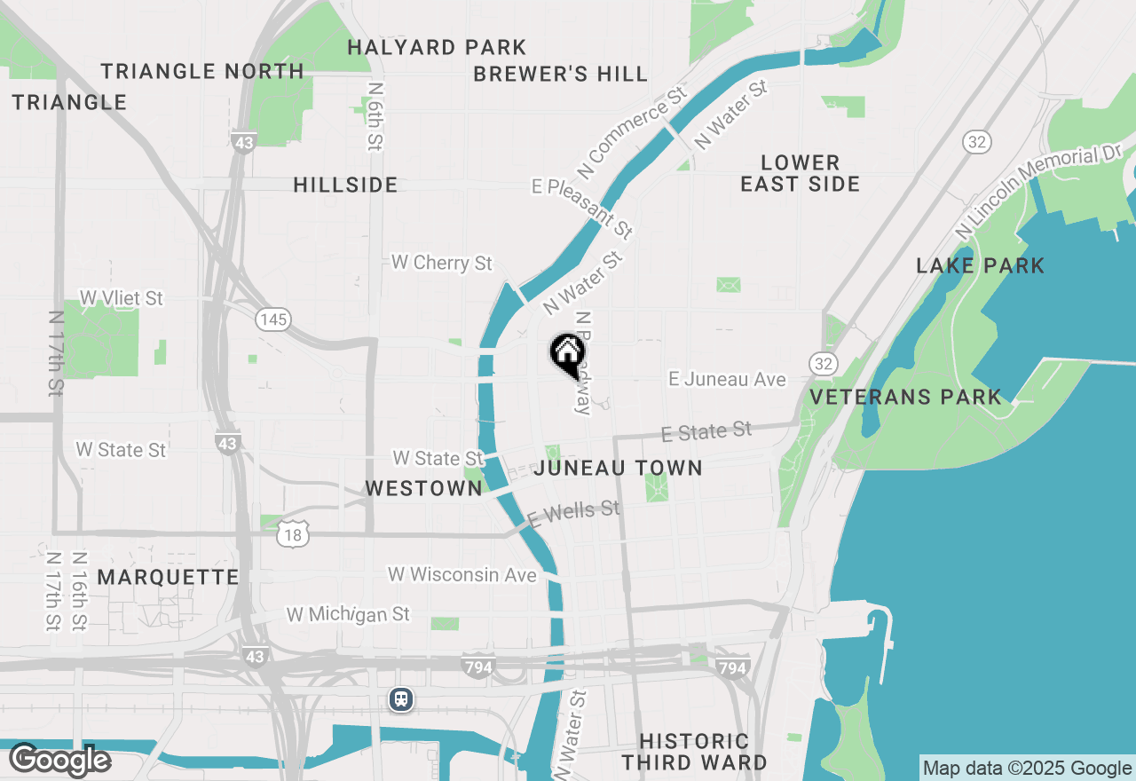 Map of 270 E Highland Ave #1031, Milwaukee, WI 53202