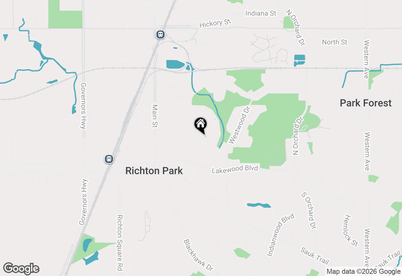 Map of 354 Westgate Drive, Park Forest, IL 60466