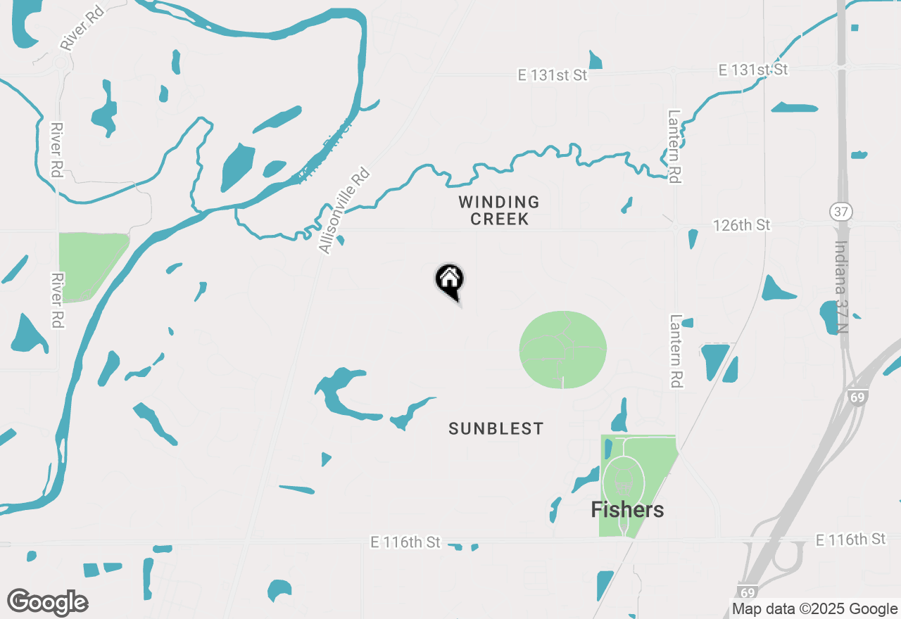 Map of 12370 Ensley Drive, Fishers, IN 46038