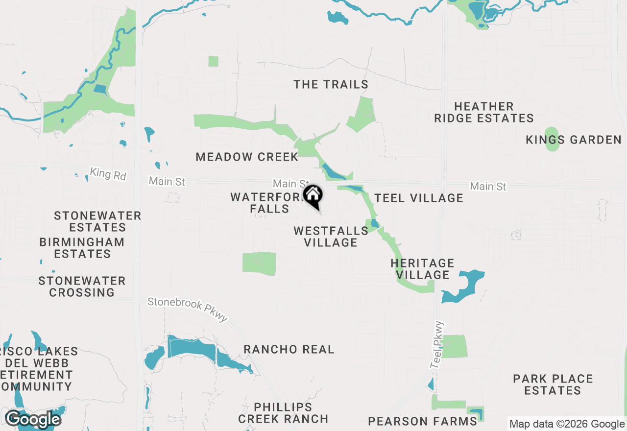Map of 1870 Dowelling Drive, Frisco, TX 75036