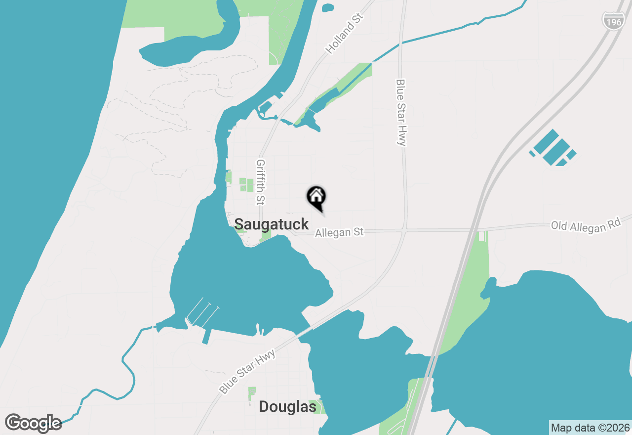 Map of 153 Elizabeth Street, Saugatuck, MI 49453