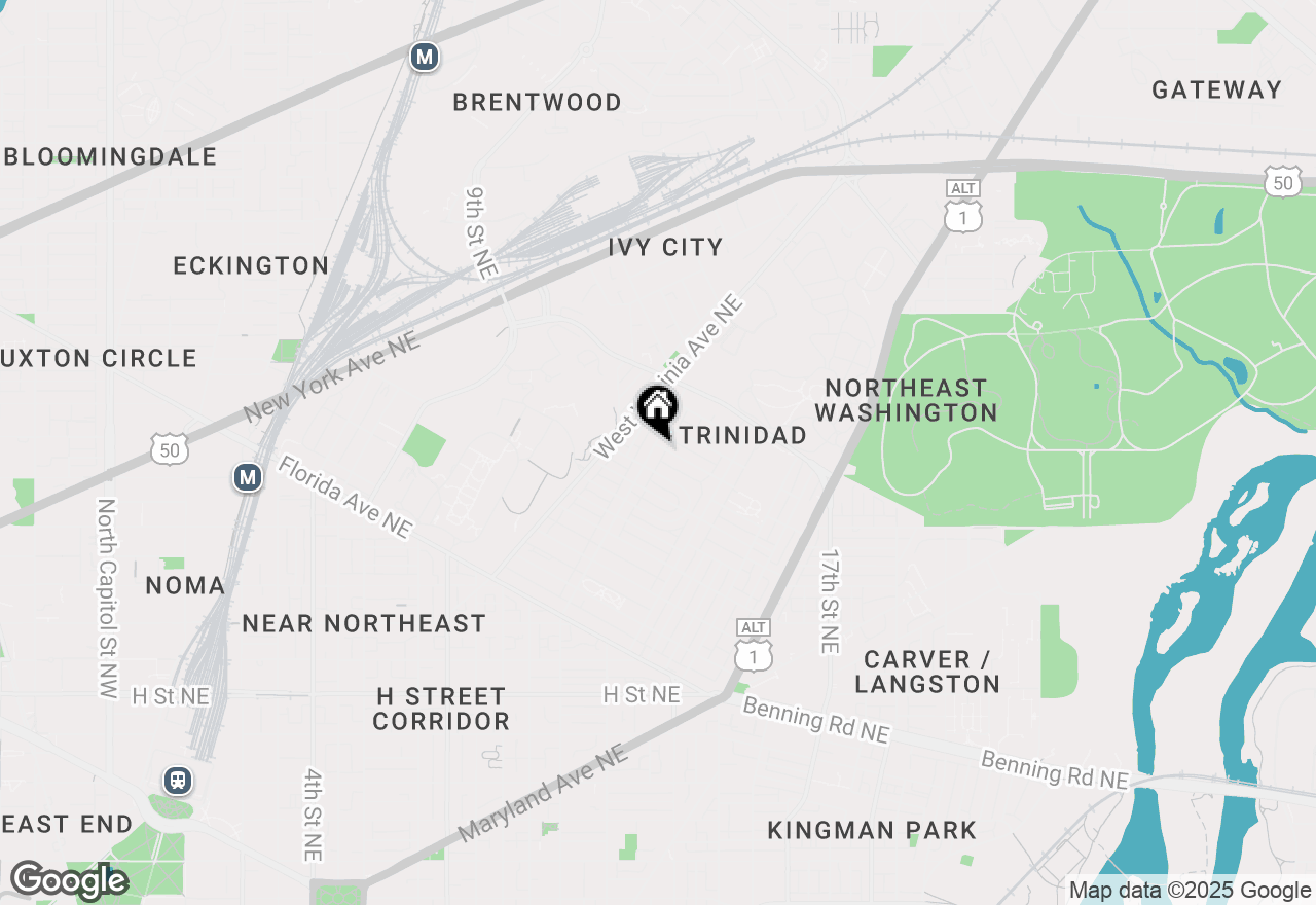 Map of 1643 Montello Avenue Ne #UNIT 4, Washington, DC 20002
