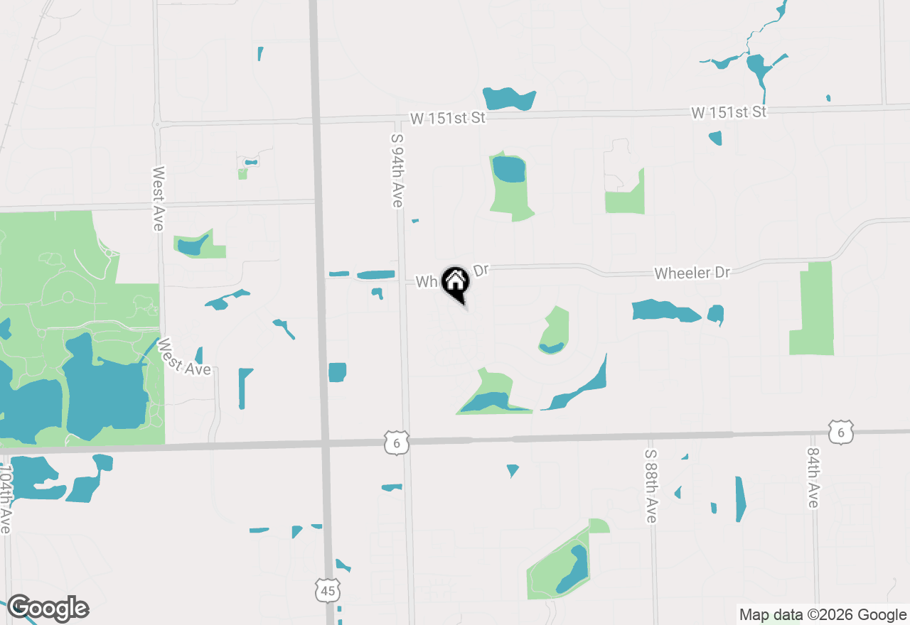 Map of 9303 Whitehall Lane #9303, Orland Park, IL 60462