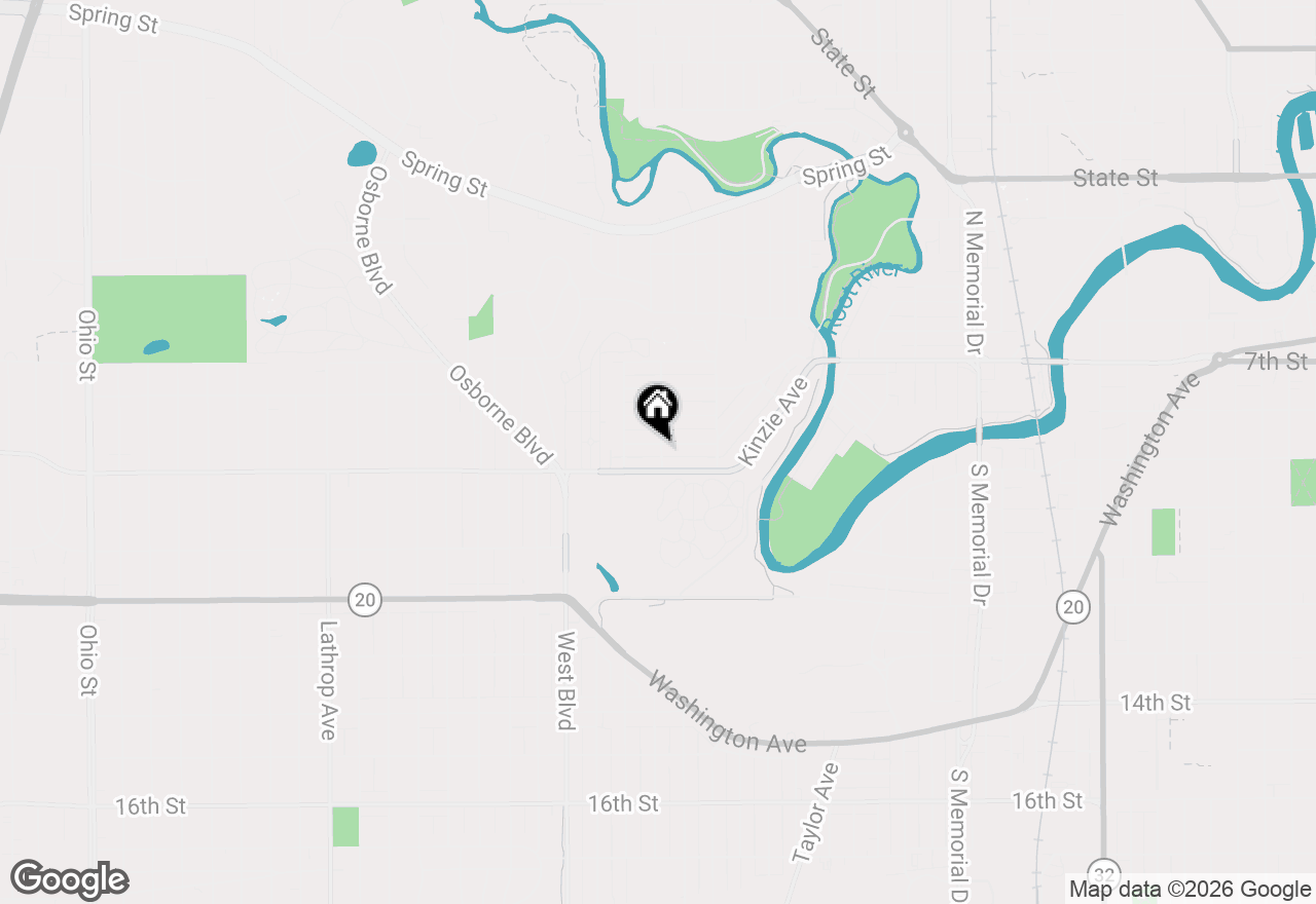 Map of 2401 Hansen Ave, Racine, WI 53405