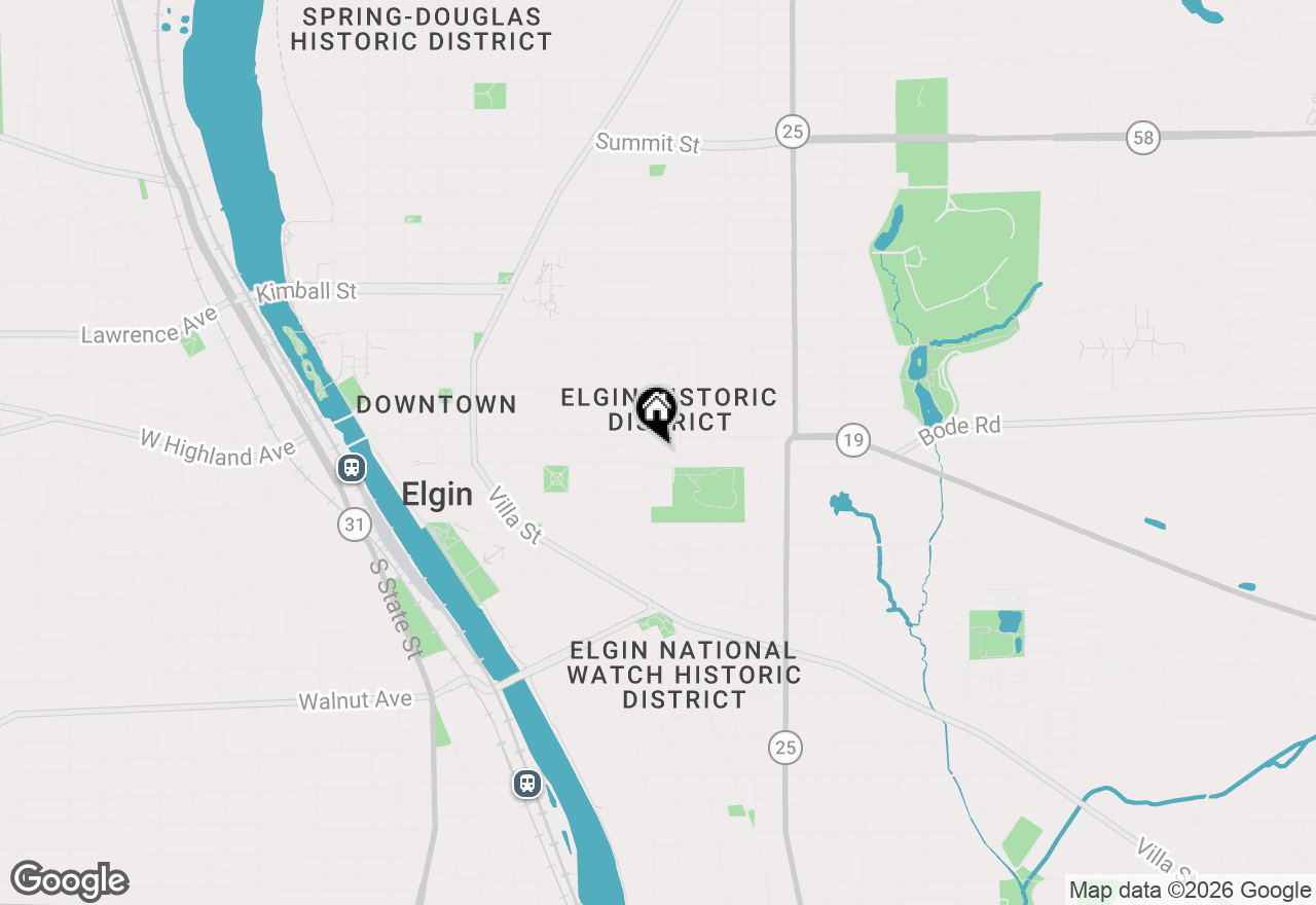 Map of 17 S Channing Street #3, Elgin, IL 60120