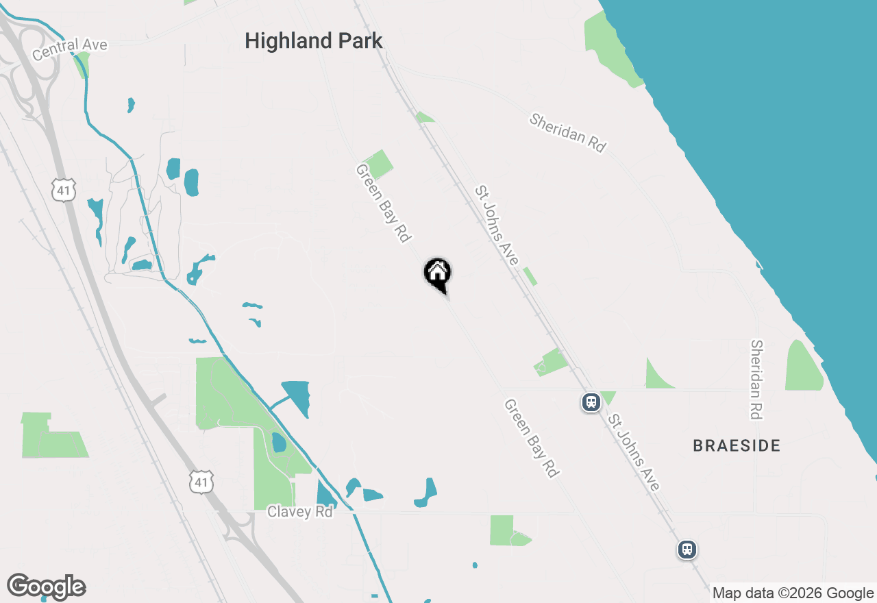 Map of 950 Green Bay Road, Highland Park, IL 60035