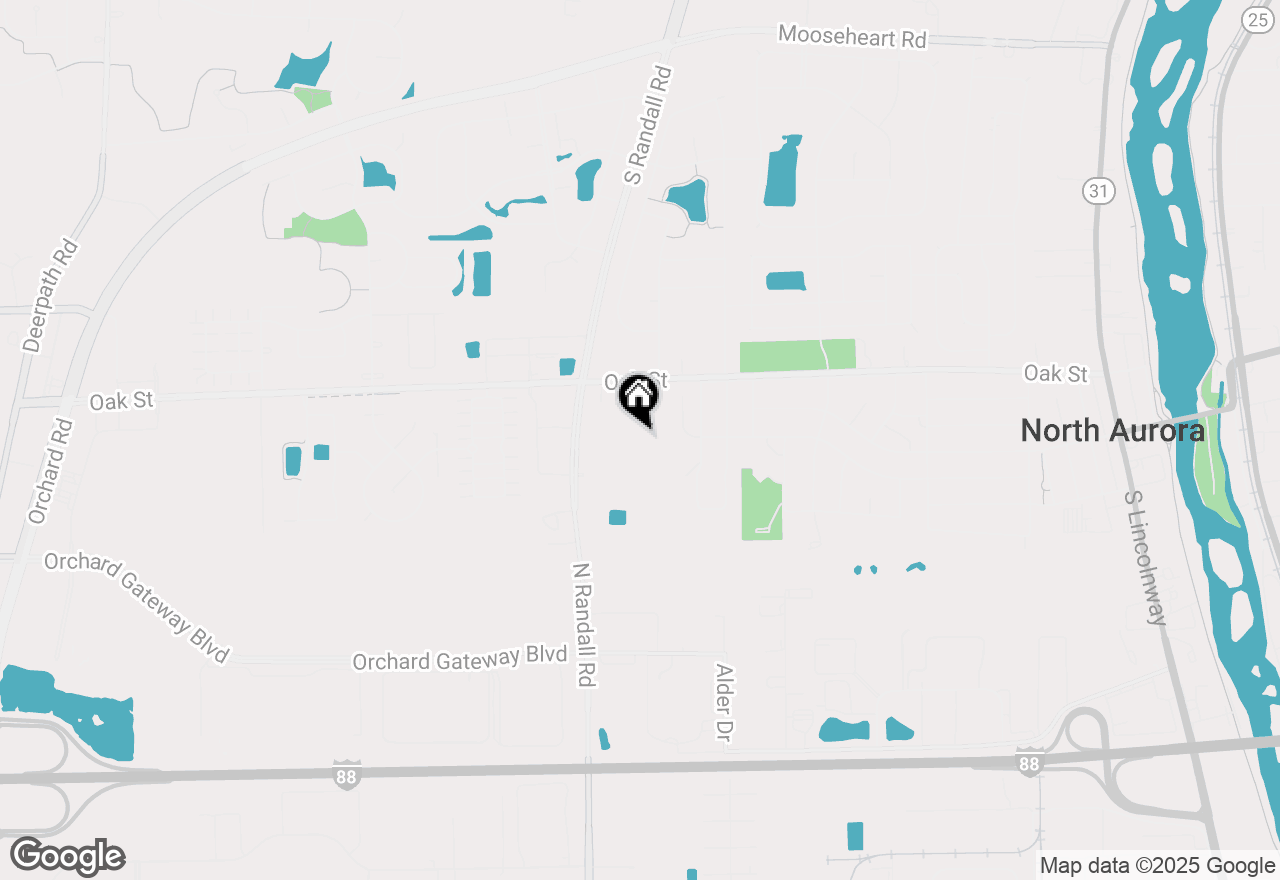 Map of 22 Silver Trail, North Aurora, IL 60542