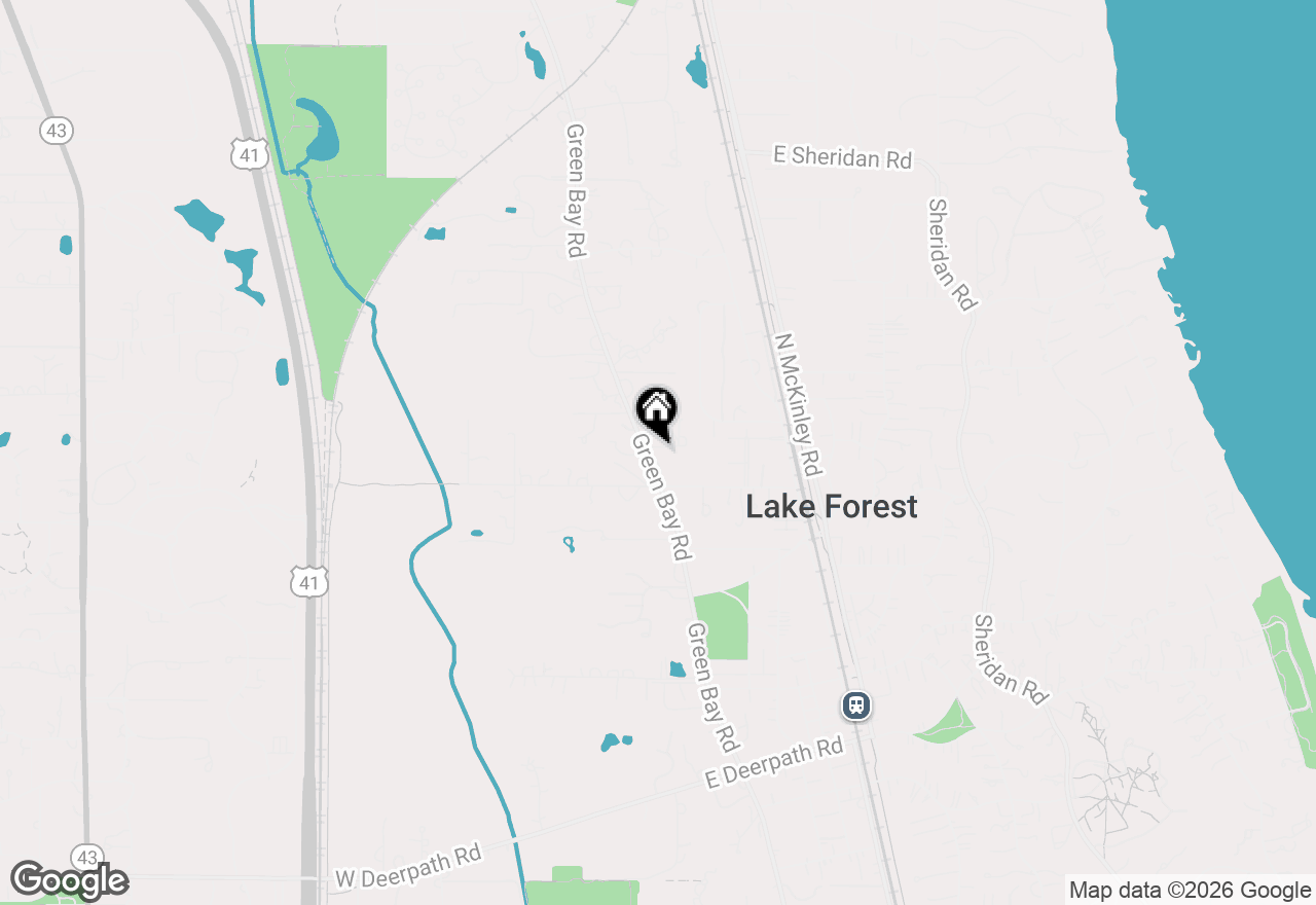 Map of 1133 Green Bay, Lake Forest, IL 60045