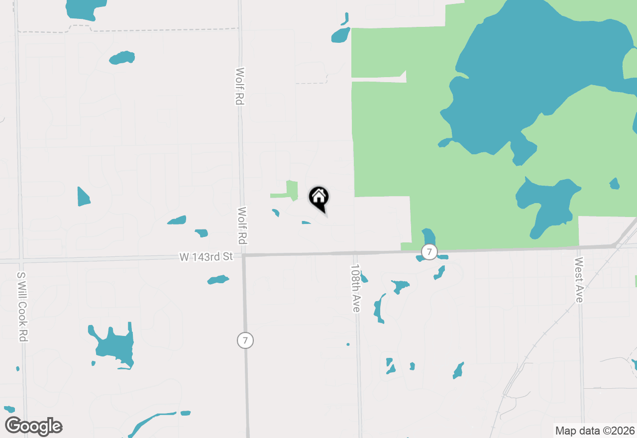 Map of 14141 Persimmon Drive, Orland Park, IL 60467