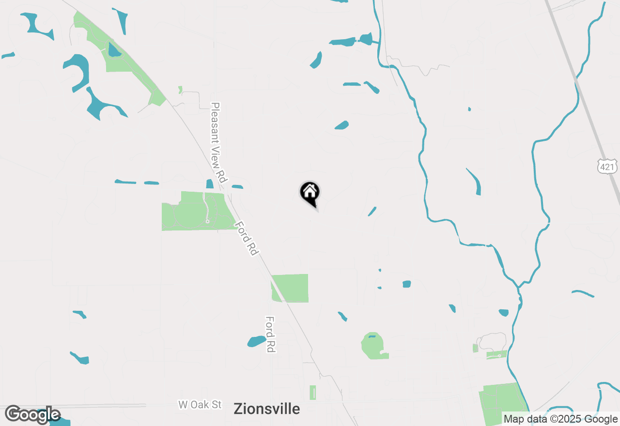 Map of 1095 Williamsburg Lane, Zionsville, IN 46077