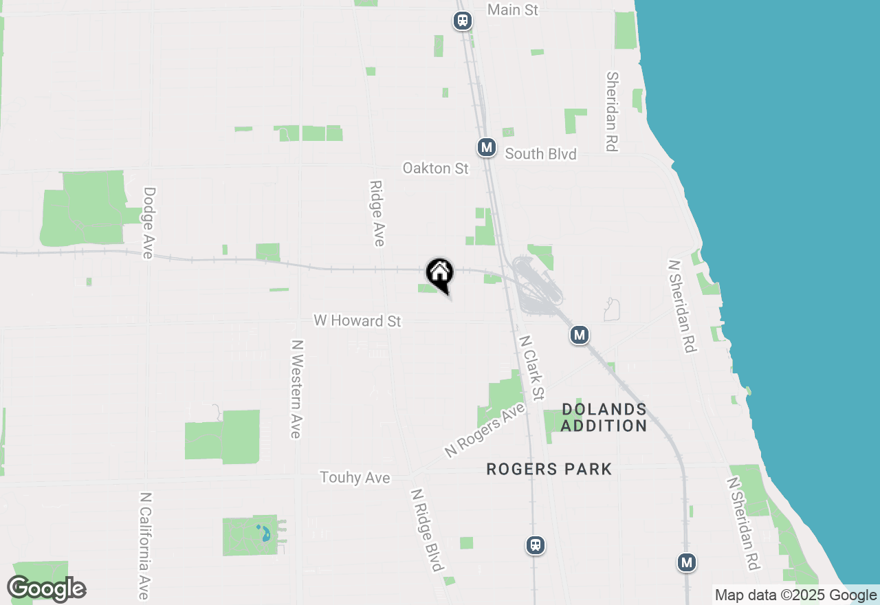 Map of 719 Dobson Street #502, Evanston, IL 60202