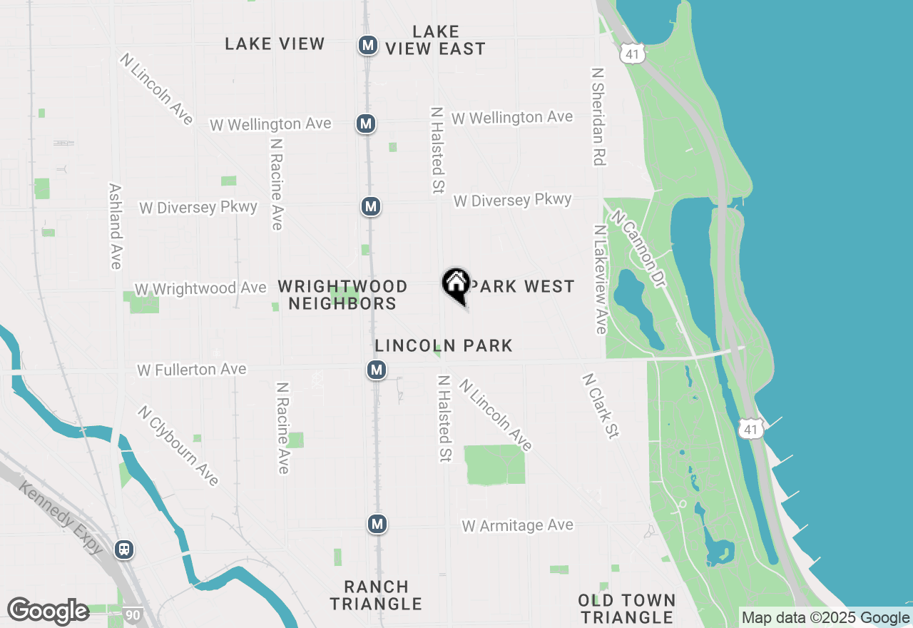 Map of 2510 N Burling Street #1, Chicago, IL 60614