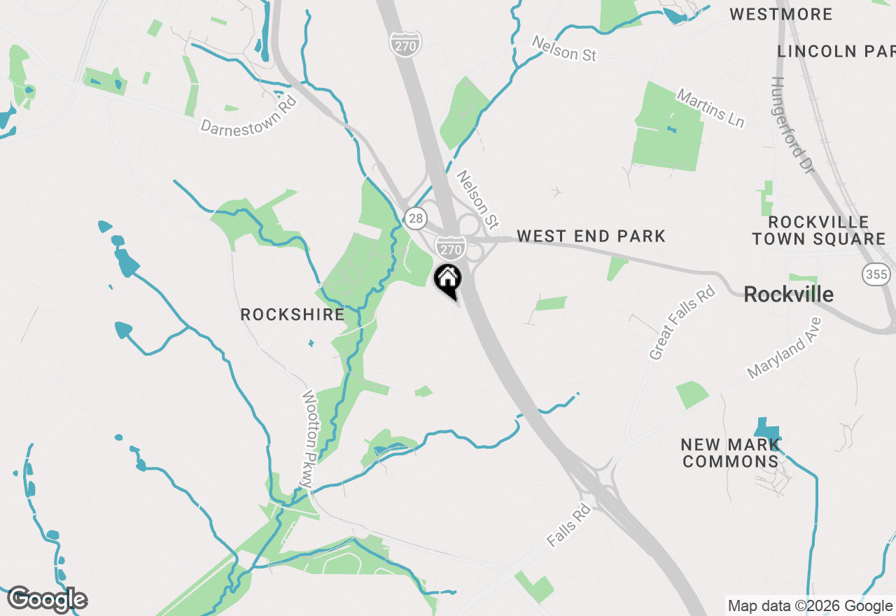 Map of 27 Chantilly Court, Rockville, MD 20850