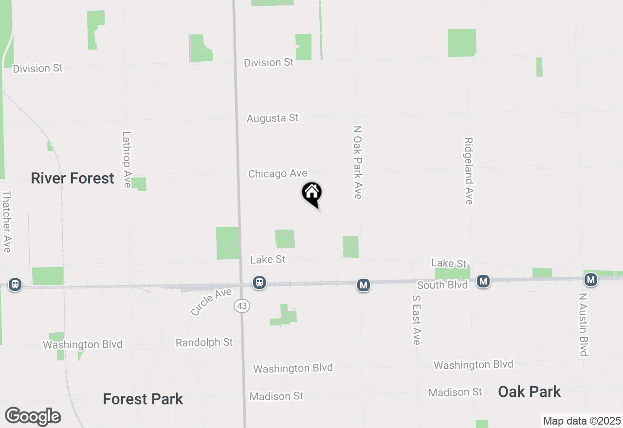 Map of 6 Elizabeth Court, Oak Park, IL 60302