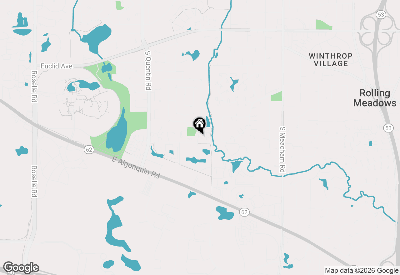 Map of 204 Cold Spring Court, Palatine, IL 60067