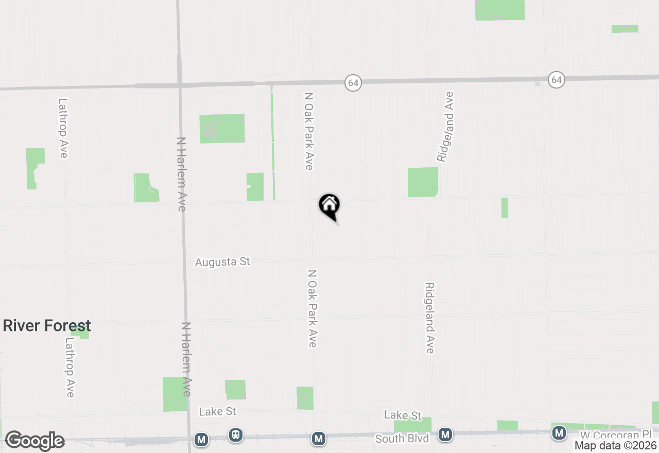 Map of 806 N Euclid Avenue, Oak Park, IL 60302