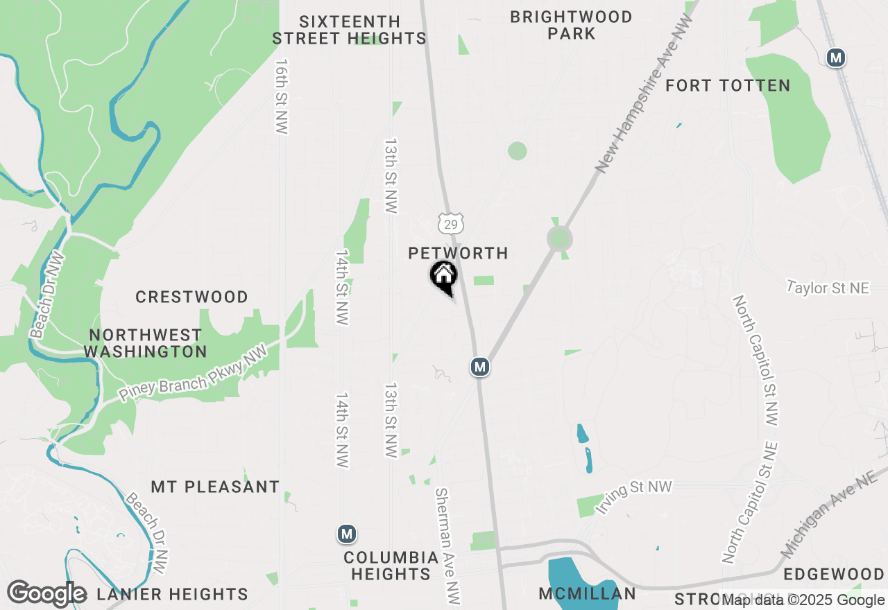 Map of 939 Shepherd Street Nw, Washington, DC 20011