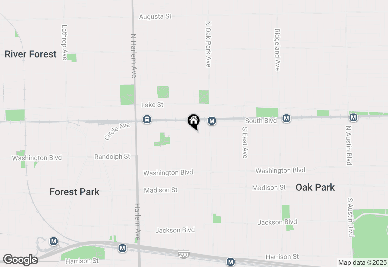 Map of 134 S Kenilworth Avenue #2N, Oak Park, IL 60302