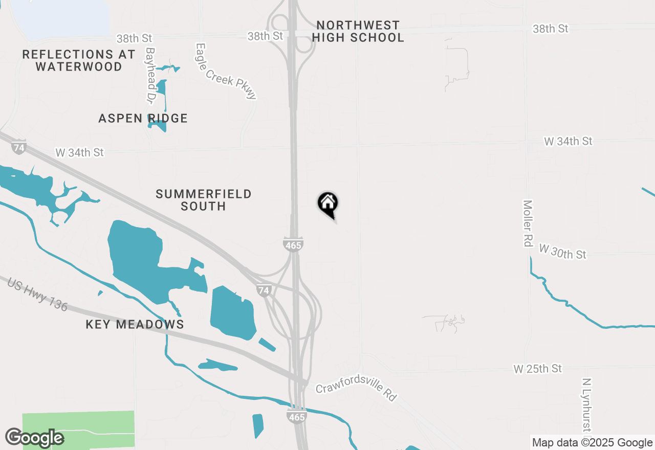 Map of 6423 Verbena Court, Indianapolis, IN 46224