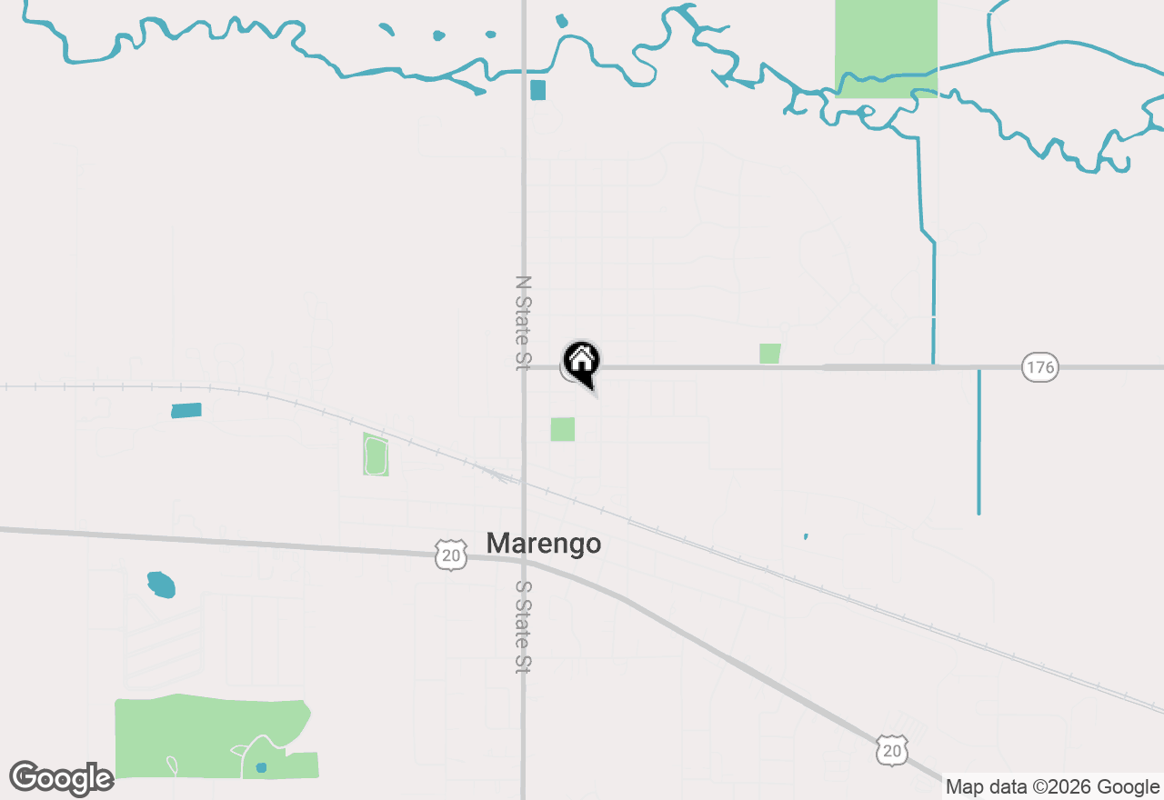 Map of 415 N Taylor Street, Marengo, IL 60152