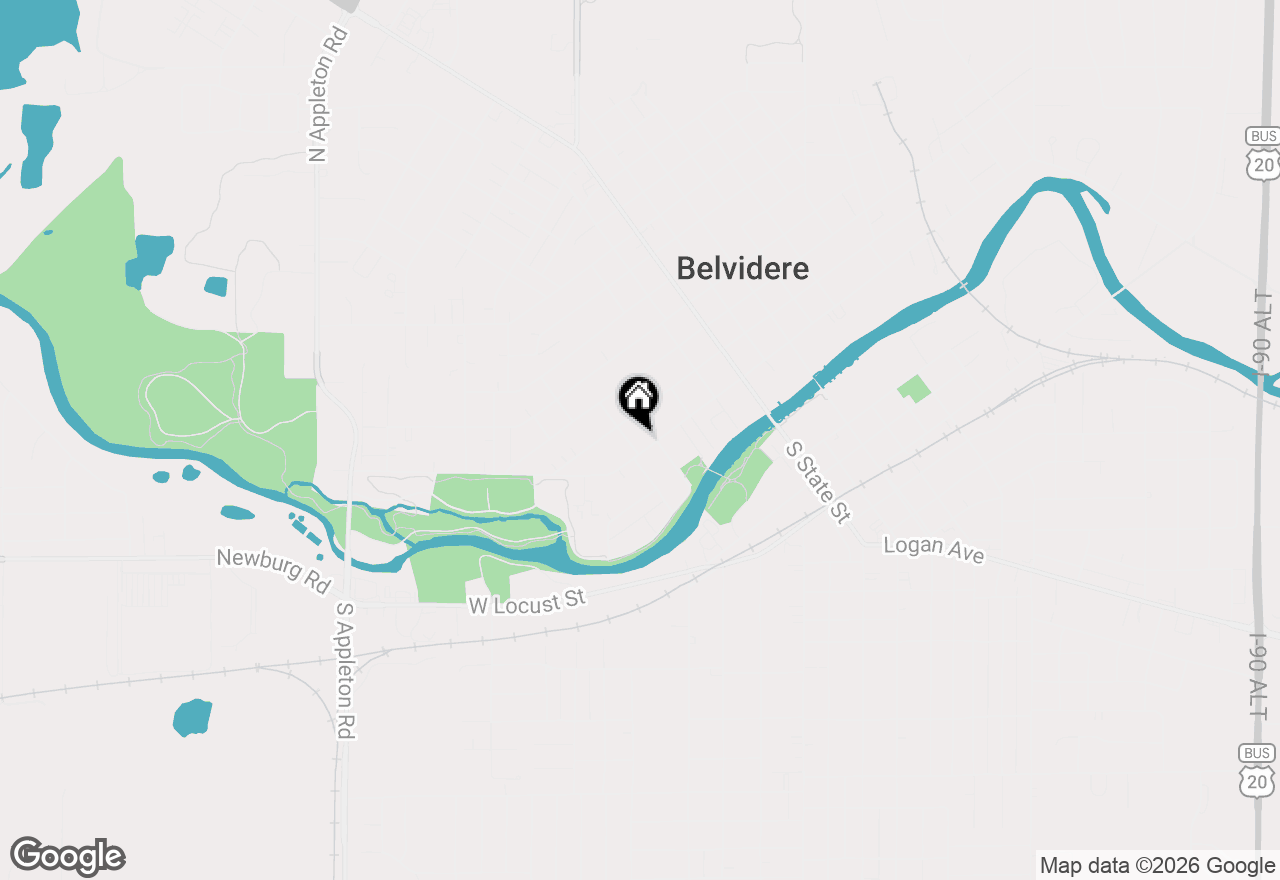 Map of 425 W Lincoln Avenue, Belvidere, IL 61008