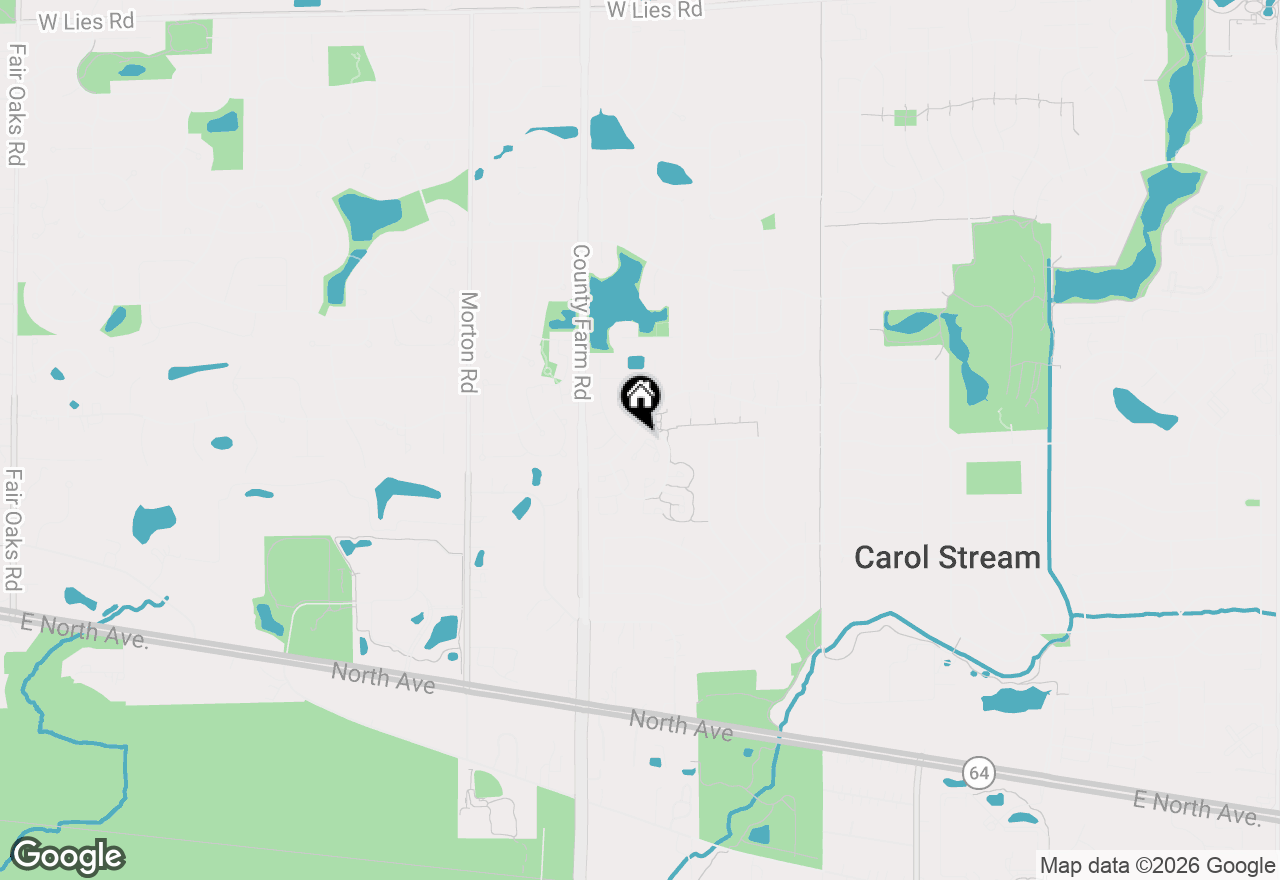 Map of 554 Alton Court, Carol Stream, IL 60188