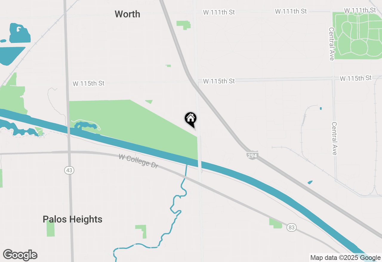 Map of 6423 W Home Avenue #1-N, Worth, IL 60482