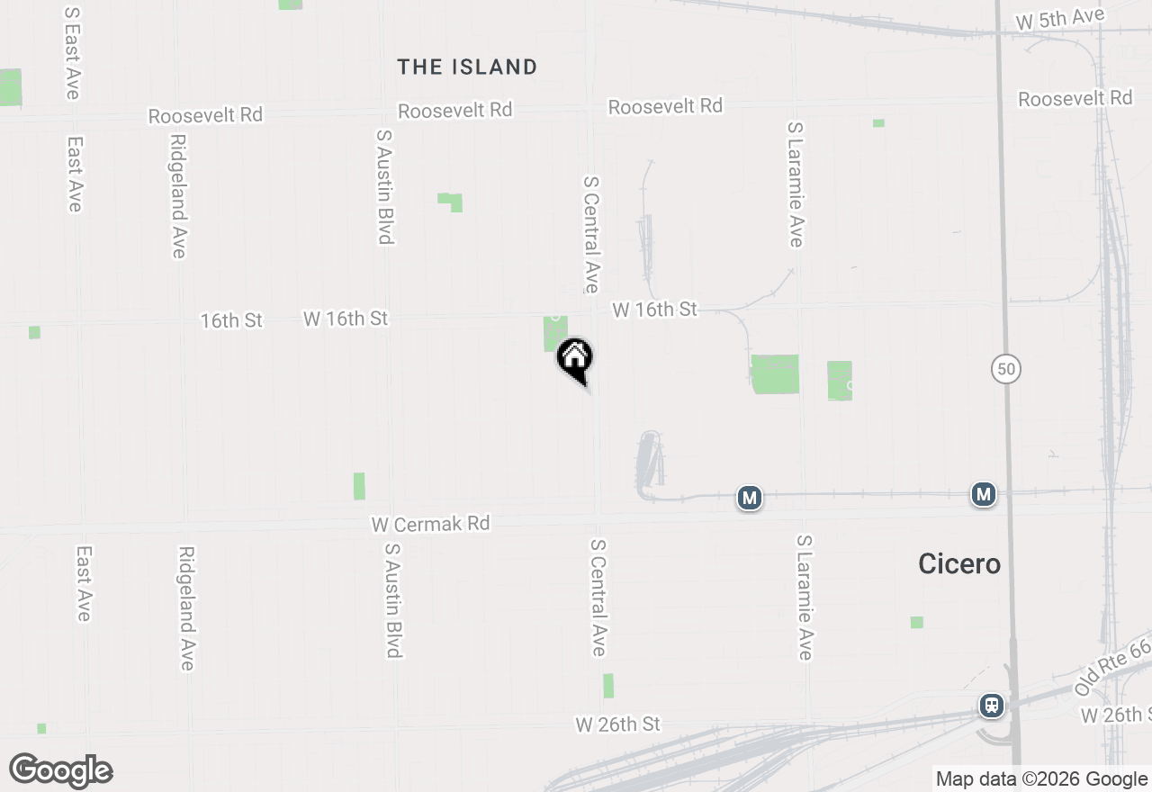 Map of 1831 S 56th Court, Cicero, IL 60804
