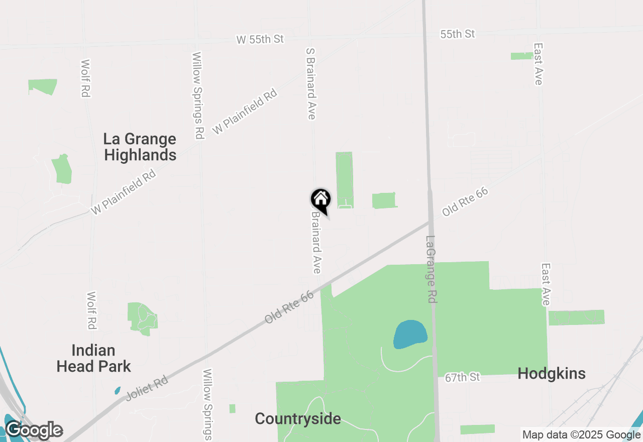 Map of 6131 S Brainard Avenue, Countryside, IL 60525