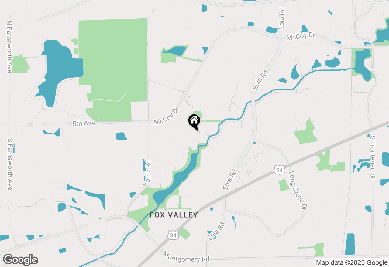 Map of 2451 Whitehall Court, Aurora, IL 60504