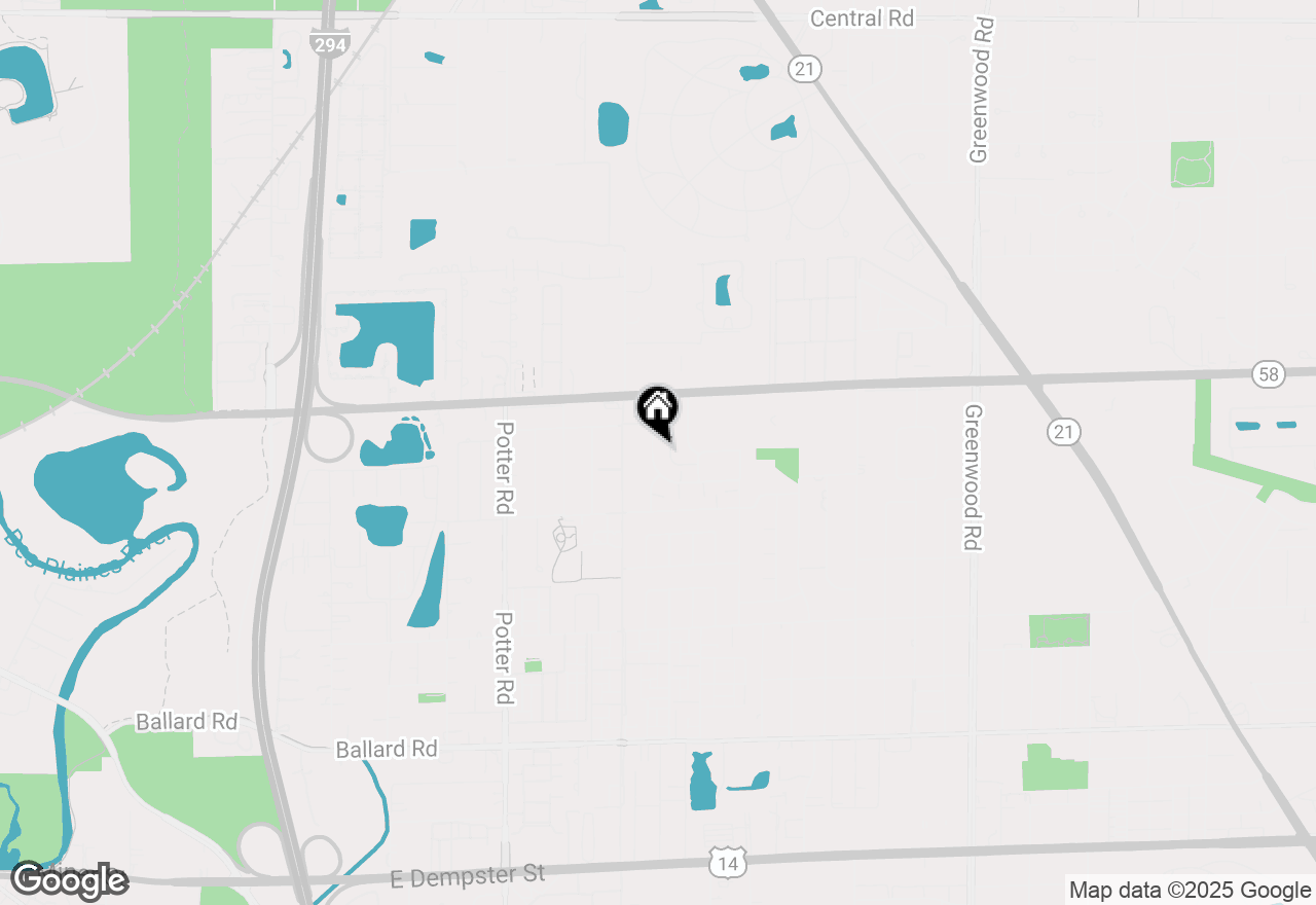 Map of 9501 Terrace Place, Des Plaines, IL 60016