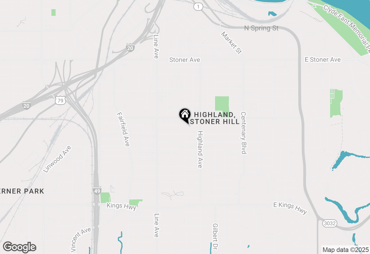 Map of 2102 Creswell Street, Shreveport, LA 71104