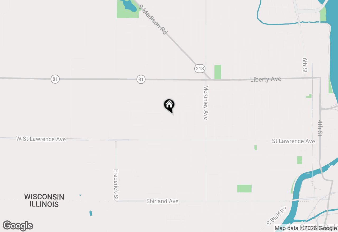 Map of 1927 Lenox Avenue, Beloit, WI 53511