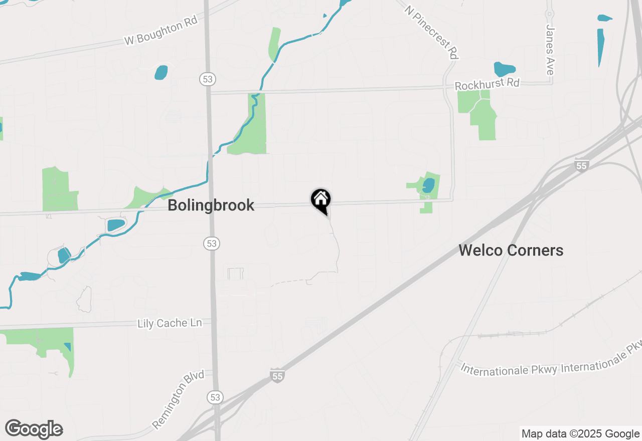 Map of (Address confidential), Bolingbrook, Illinois 60440