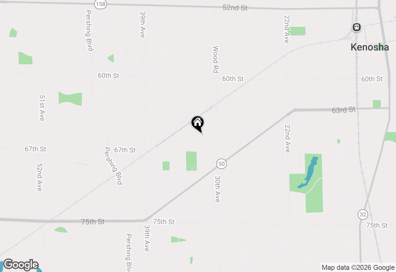 Map of 6520 32nd Ave, Kenosha, WI 53142